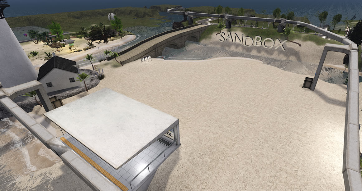 Obendrauf-Ansicht der Sandbox